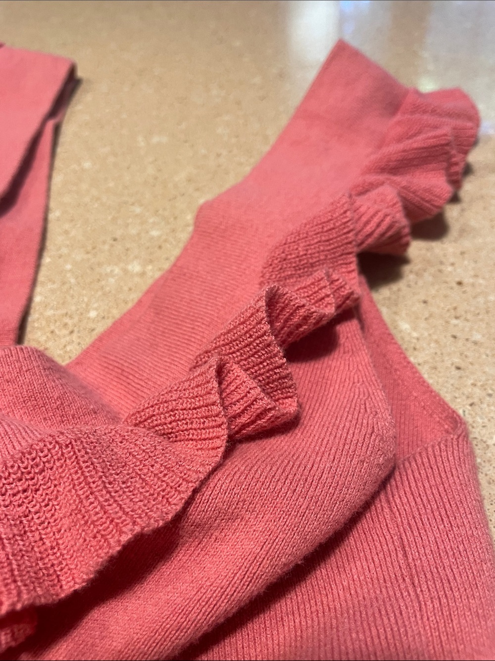 Express Rose Lace-Up Ruffle Tank - Picture 3 of 8